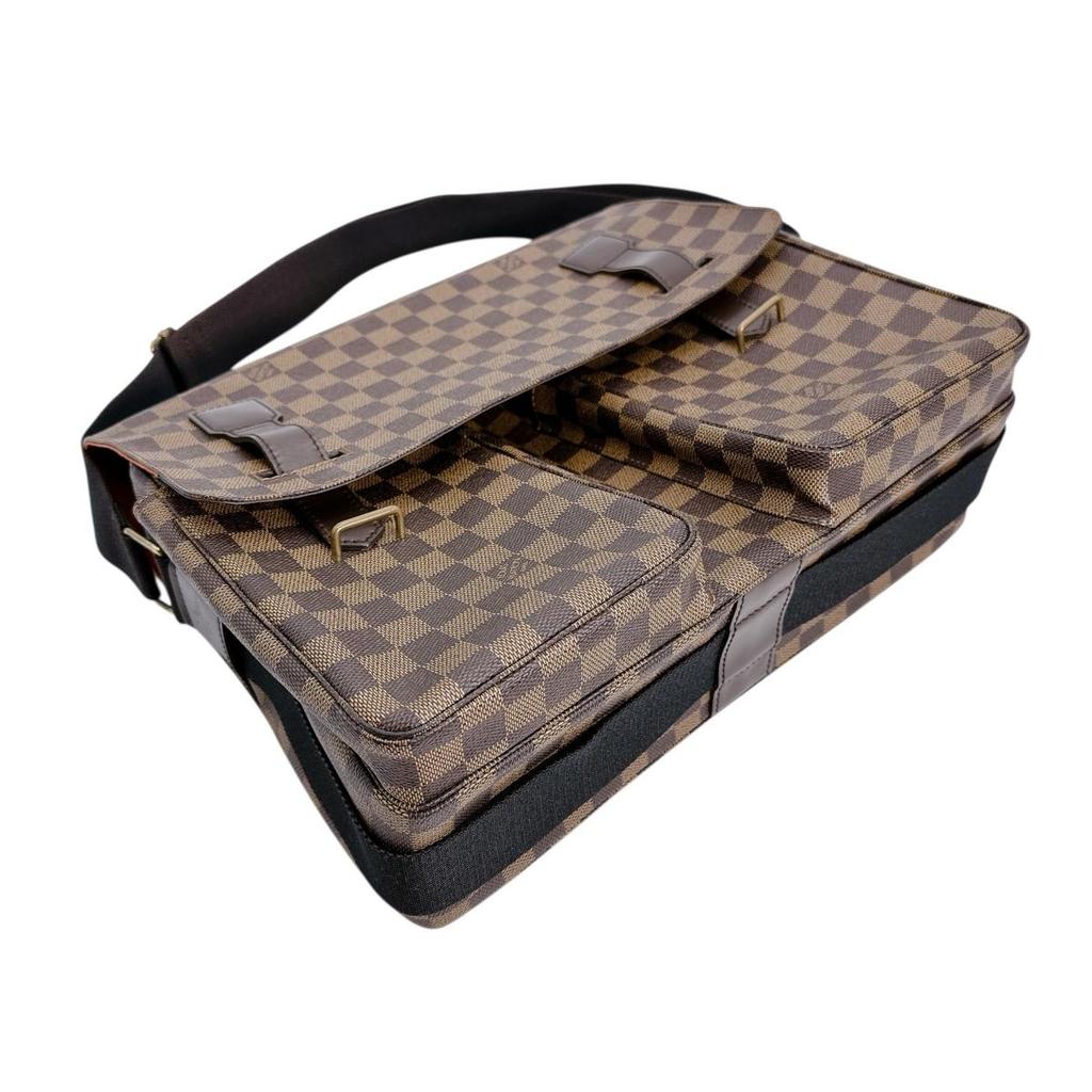 LOUIS VUITTON Damier Broadway Shoulder Bag Damier canvas Brown unisex N42270 Used