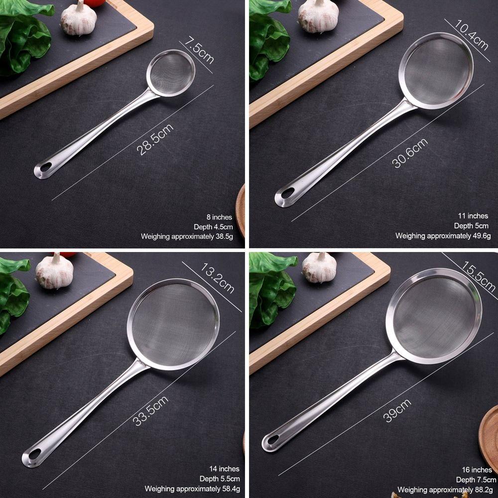 Многофункциональные сетчатые ситечки из нержавеющей стали, дуршлаг для муки, кухонные принадлежности