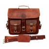 Vintage Large New Leather Messenger Shoulder Laptop Bag Briefcase Men's Genuine