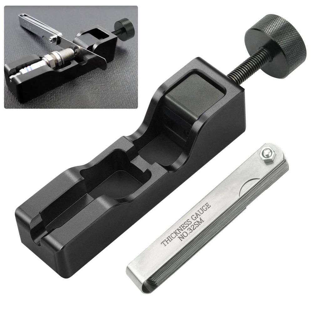 Black Universal For 10mm 12mm 14mm 16mm Electrode Compresses Spark Plug Gap Tool