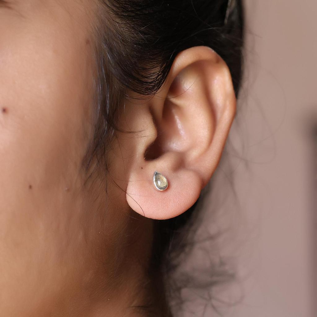 Набор украшений из лабрадорита, Ручная работа, Стерлинговое серебро, Минималистичные украшения