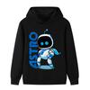 B1337 Детская толстовка с капюшоном для мальчиков и девочек с принтом Astro Bot, повседневная, с длинным рукавом