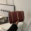 Fashionable Women's Spring Shoulder Bag Stylish Chain Crossbody Purse In Black Khaki Brown Burgundy White