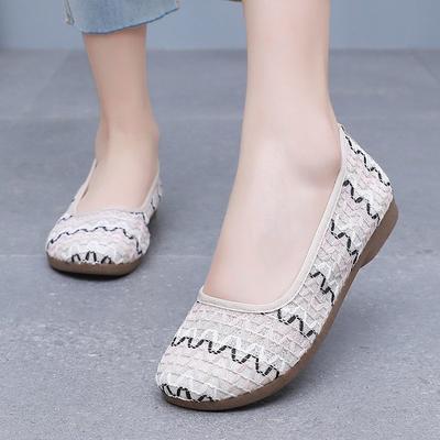 Модная летняя повседневная сетчатая дышащая обувь для женщин Удобная и элегантная Предложение Мода 2025 Полая плетеная обувь слипоны Женская обувь