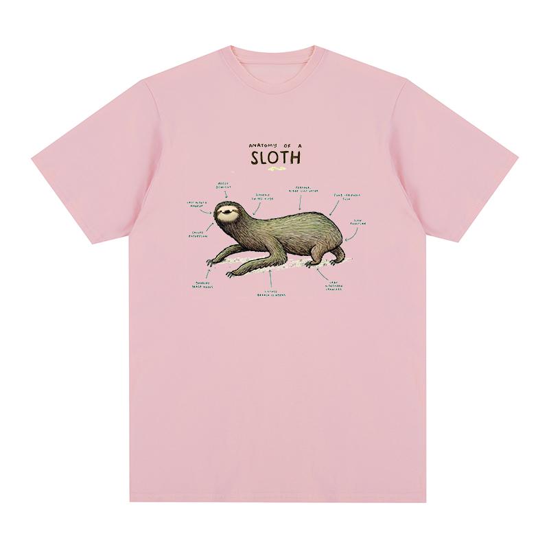 Sloth Vintage Tshirt Funny Animal Cotton Unisex T Shirt New Tee Tshirt Unisexs Tops