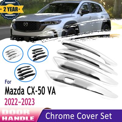 Роскошная хромированная накладка на дверную ручку для Mazda CX-50 2023, аксессуары CX 50 CX50 VA 2022, украшения, автомобильные аксессуары
