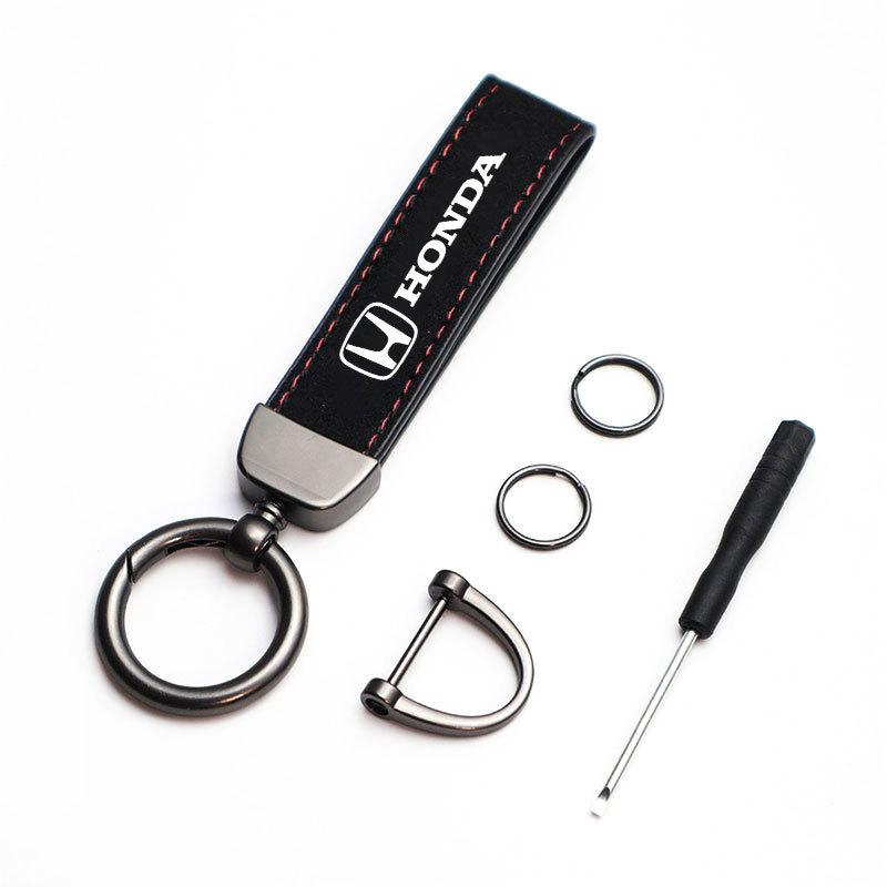 Car Keychain Key Chain Auto Emblem Key Ring Accessories For Honda Civic FIT Accord Prelude CRV 5th City CRZ CRX Jazz HRV Pilot EB1