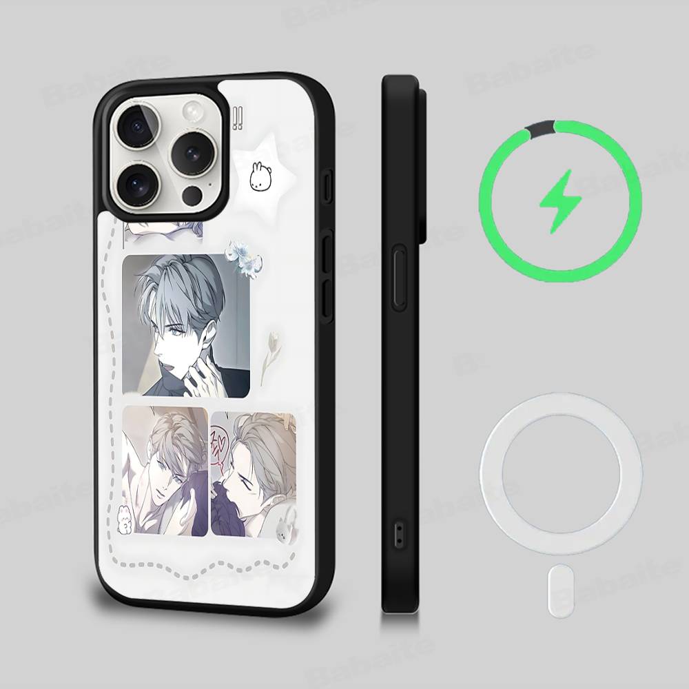 Нерд Проект Бл Аниме Для iPhone 17 Air 16 E 15 14 13 12 11 Pro Max Plus ПК Ударопрочный ТПУ Чехол Для Magsafe Чехол для Телефона