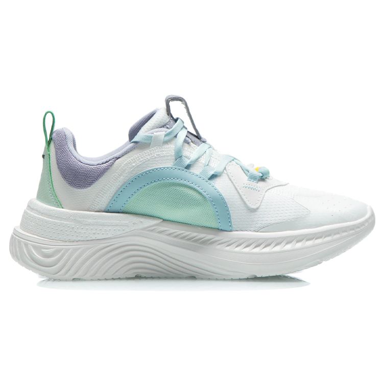 Li Ning Starfire Fabric Synthetic Leather Sports Shock Absorption Non-Slip Wear-Resistant Breathable Lightweight Low-Top Casual Shoes AGLR092-4