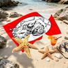 Custom Name Personalized Ajax Print Beach Towel, for Trip Camping Beach Party Home Decor, Birthday Gift for Family & Friends