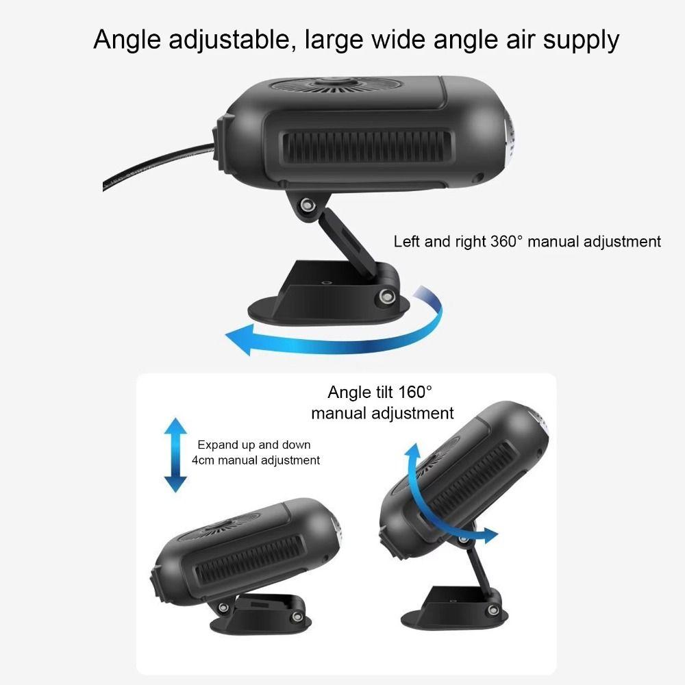 Electric Car Warm Fan 12V/24V Windshield Demister Portable Car Heater Car Tools