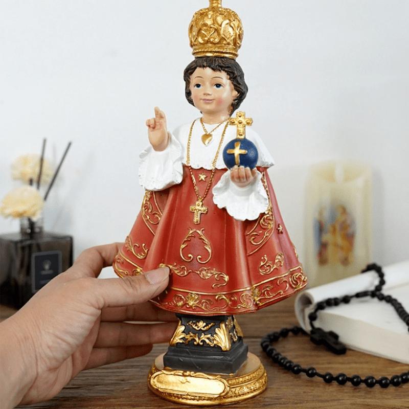 22.5cm 30cm Prague Holy Infant Resin Statue Catholic Religious Home Decoration Figurine Art Church Icon