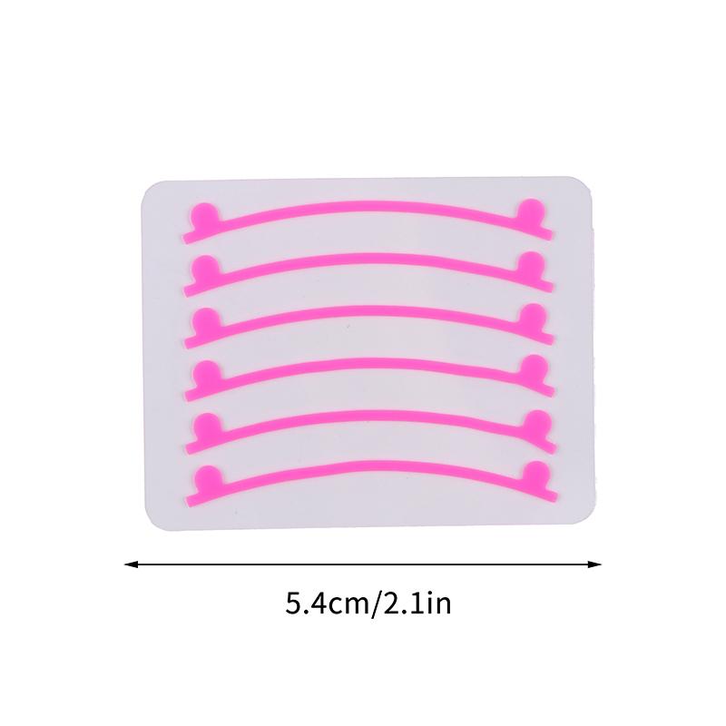 6 шт. Силиконовые полоски для ламинирования ресниц Многоразовые подушечки для завивки ресниц Лента для перманентной завивки Принадлежности для наращивания ресниц Инструмент для макияжа