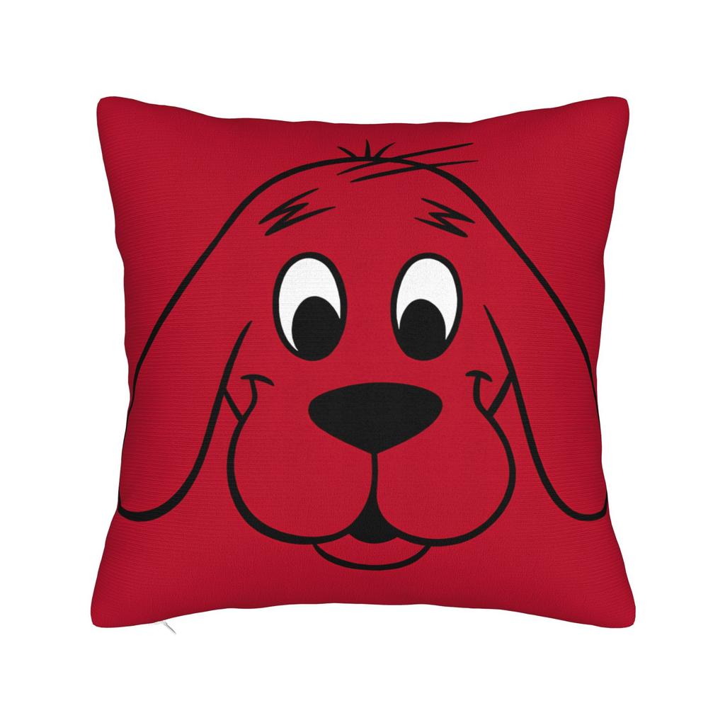 C-Clifford the Big Red Dog Pillow Case  Novelty Pillow Cover Soft Pillowcases For Chair Sofa Home Decor