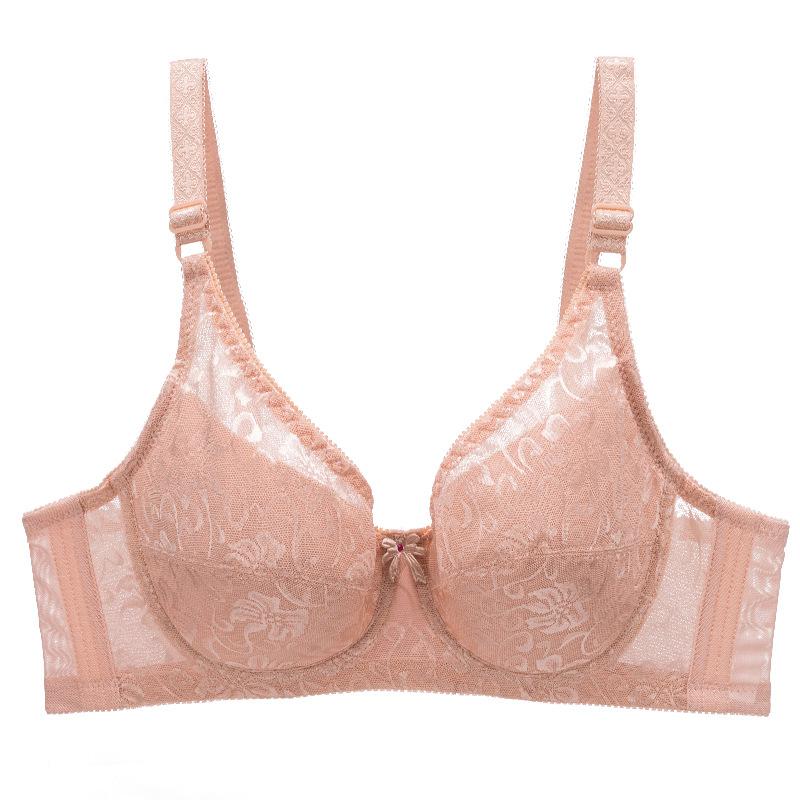 Женский кружевной бюстгальтер большого размера с сильной поддержкой, нижнее белье на косточках, мягкий, приятный для кожи топ на бретелях