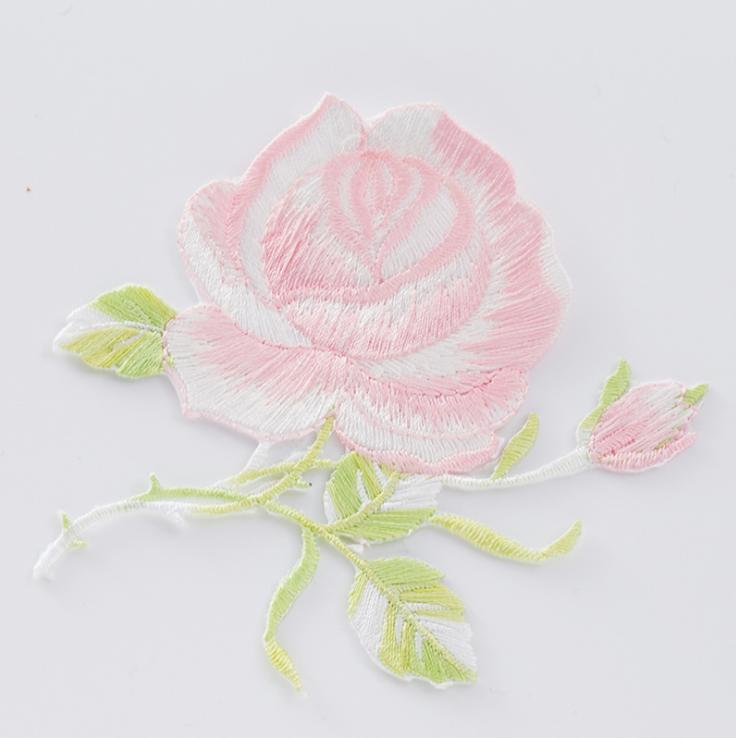 1 упаковка, аппликация в виде розы, нашивка в виде розы, вышивка лотоса, железная нашивка, аппликация, значок, тканевая наклейка, железная нашивка, швейные аксессуары