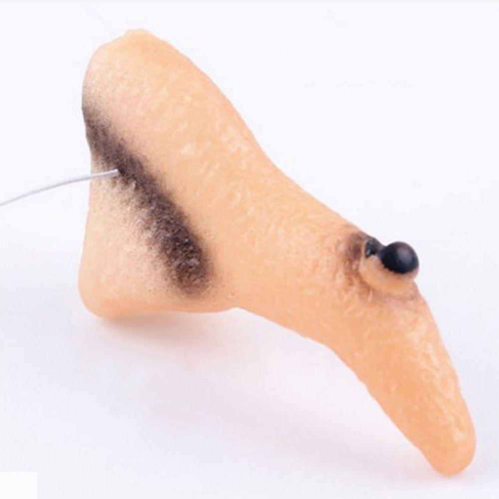 Women Men Rubber Witch Nails Witch Nose Halloween Prop Toys Wicked Witch Decor Halloween Supplies