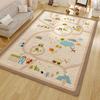 Nordic Kids Room Cartoon Rug Non Slip Washable Large Area Mat Cute Home Decor For Living Room
