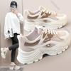 Fashion Fashion Women Breathable Sneakers Spring Summer Mesh Lace-up Casual Walking Shoes Ladies Versatile Platform Mixed Color Tennis