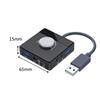 And Play for Laptop USB Sound Adapter Stereo Sound Card External Audio Card External Sound Card