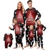 Christmas Print Cute Family Set Pajamas, Home Clothes, Family Set Long Sleeve Top Pants Set