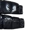 Б/у MONCLER MAYA Пуховик Блестящий черный Нейлон мужской