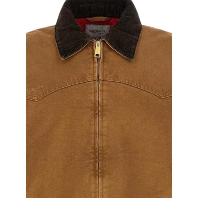 Carhartt WIP Модная Классическая Рабочая Куртка OG Santa Fe с Лацканами Унисекс Куртка I036240-00S-B7