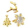 Christmas Napkin Rings Alloy Snowflake Elk Tree Napkin Holders Decorative Napkin Rings for Holiday Dining Table Decoration