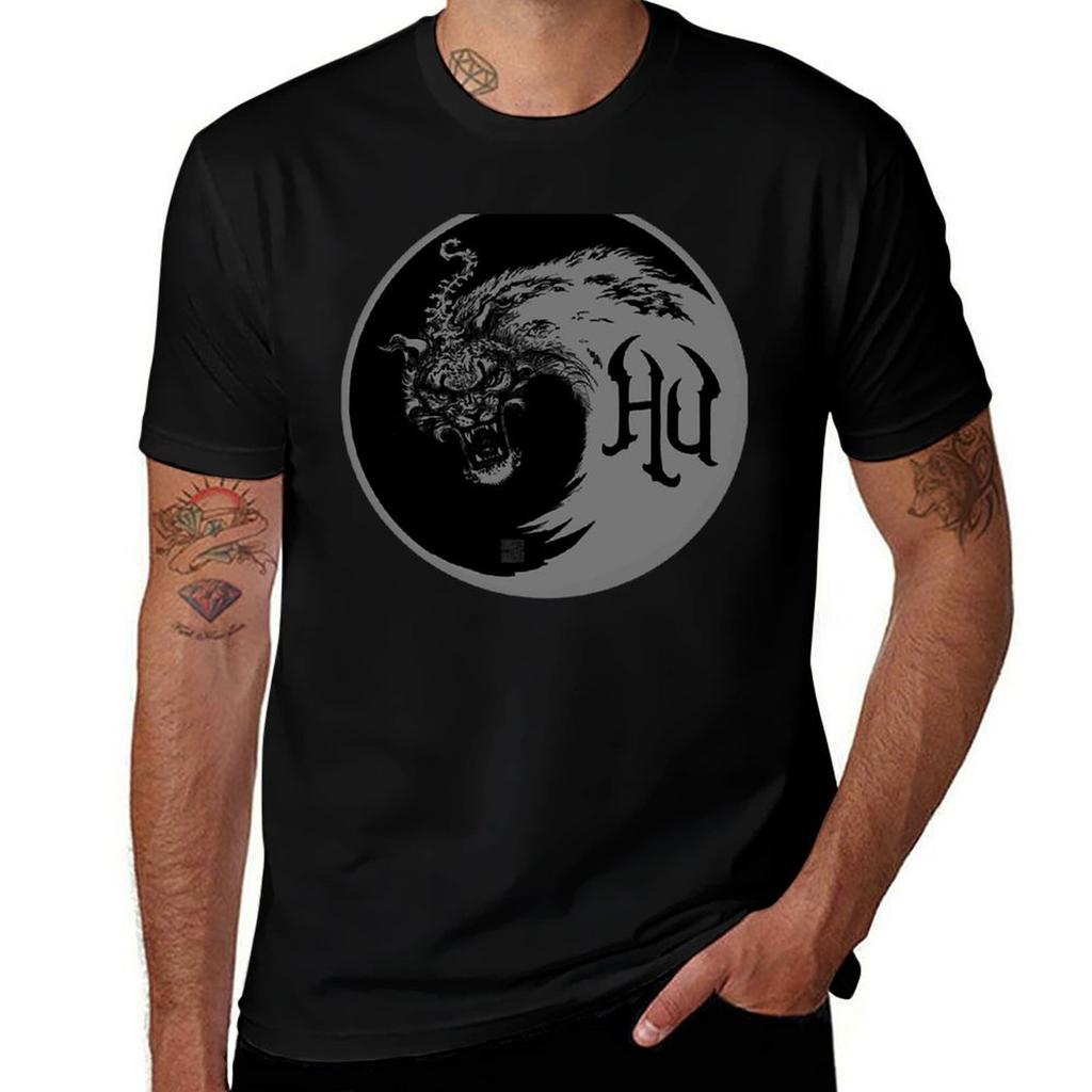 The Wolf Totem Grey Tshirt Outdoor Work Short Sleeve Top