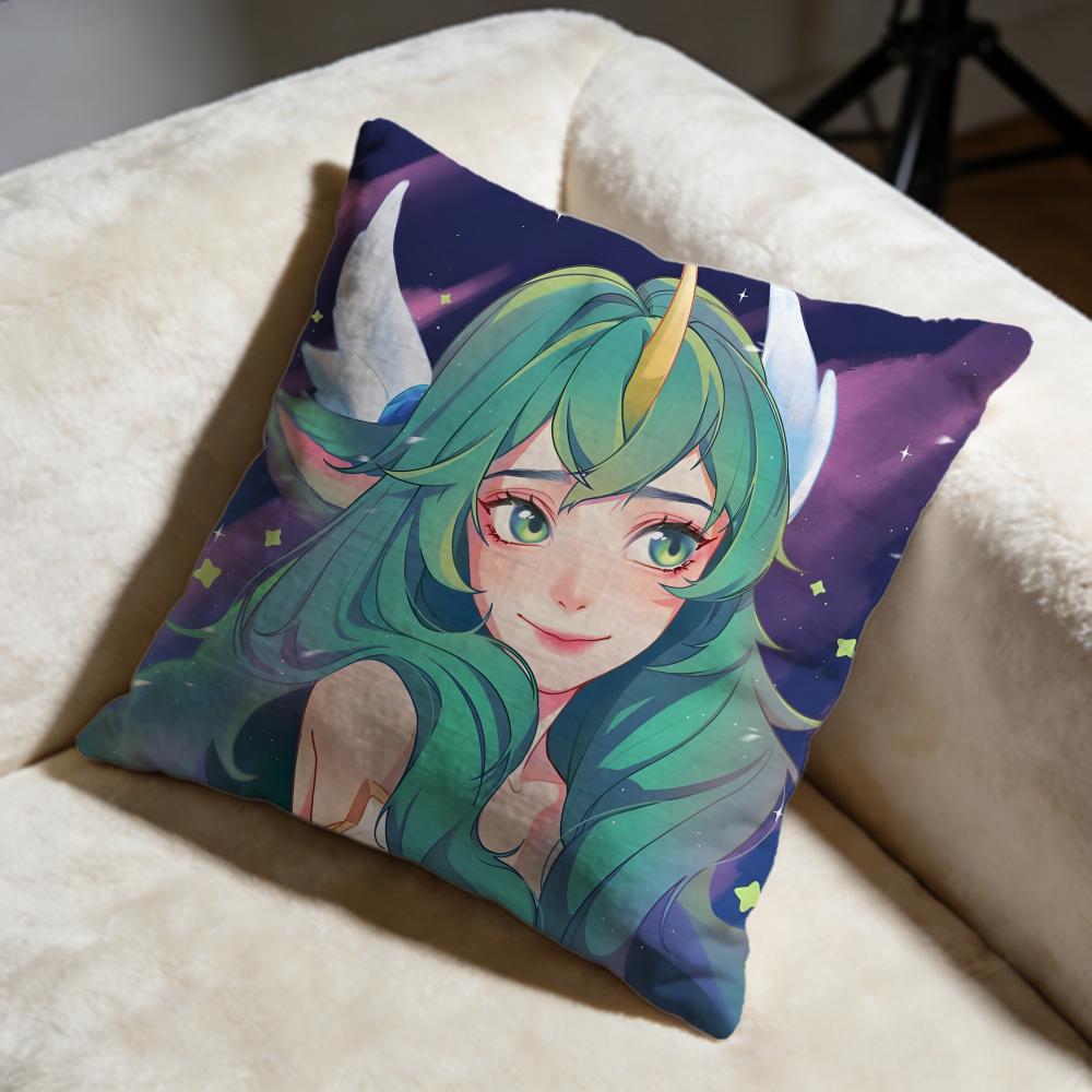 Fashion LLolable Cushion Cover Soft Decorative Pillow Case Suitable for Bedroom Sofa Car Travel Use