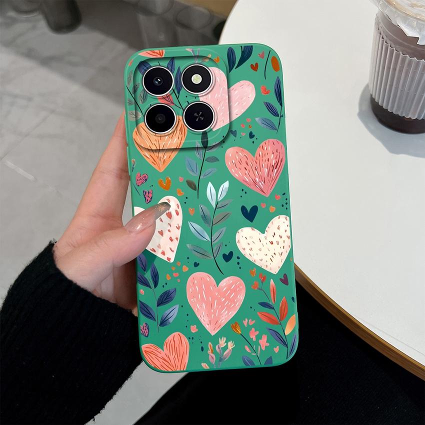 Чехол для телефона Honor X6c X6d X5a X5c X6a X7a X8d X9d X8c X7 X8 X6 Красивые Цветочные Узоры Легкий Мягкий Силиконовый Чехол Для Honor Защитный Корпус