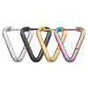 Круглая проволочная треугольная пряжка из нержавеющей стали Персонализированные трендовые серьги унисекс из титановой стали особой формы