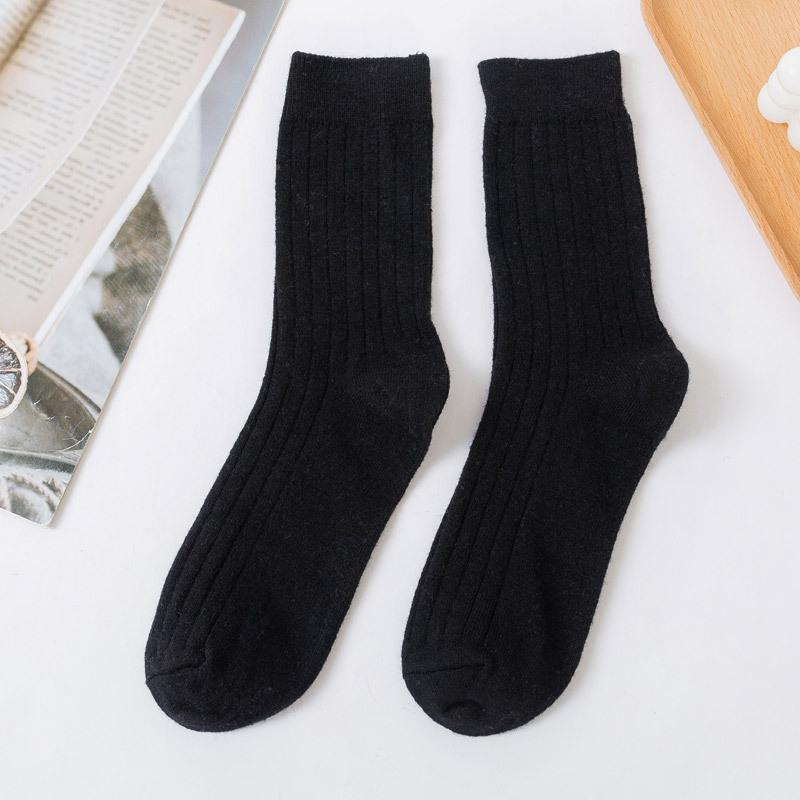 5 пар мужских толстых теплых шерстяных длинных носков на осень и зиму