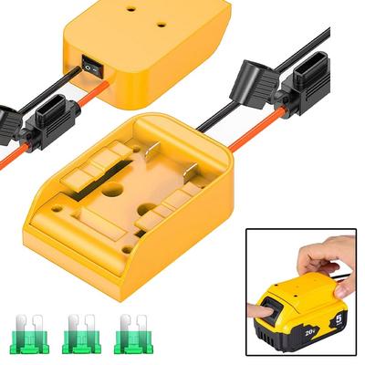Адаптер для аккумулятора Dewalt 18 В/20 В Макс. с предохранителем для док-станции, разъем питания DCB205