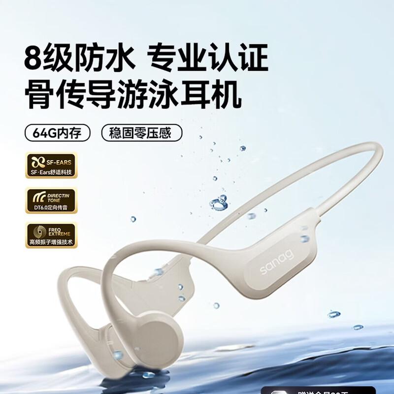 Наушники для плавания с костной проводимостью SANAG B60S Pro Max