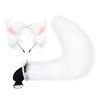 Handmade Plush Cat Ear Headband and Fox Tail Cosplay Prop for Anime Conventions