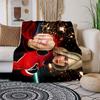 Red Hero Suit with Sparkling Lights Blanket Flannel Throw Blanket for Sofa, Bed, Travel, Camping, Office, Couch, Chair