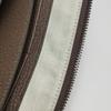[Pre-Owned] Monogram Logo Letter Print Striped Wristband Canvas And Leather Clutch - Very Good #DBV4NS