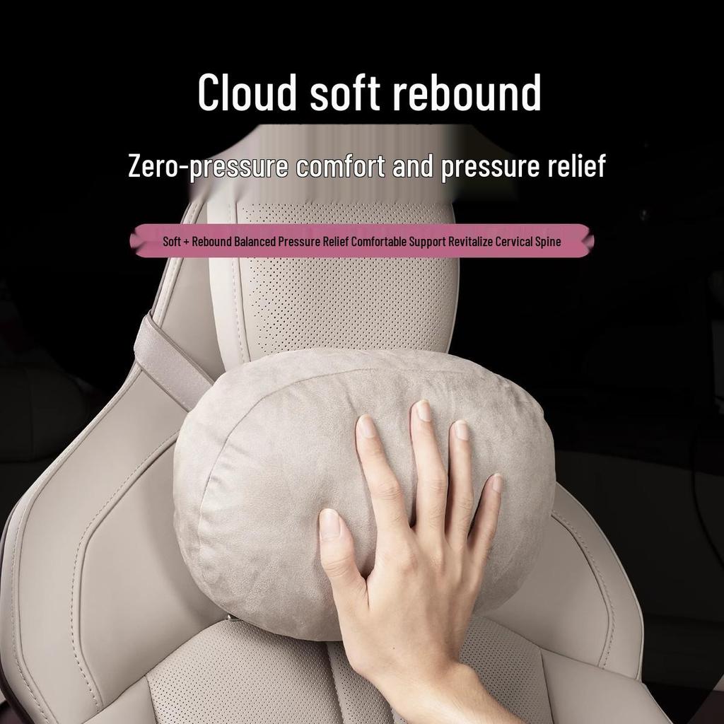 Xiaomi YU7 Suede Lumbar & Neck Support Pillow - Car Interior Cushion Accessory
