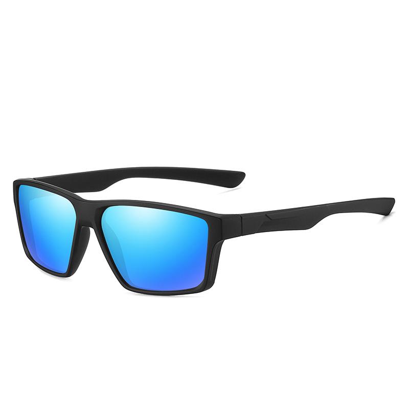 Спортивные солнцезащитные очки с большой квадратной оправой для мужчин и женщин, цветные солнцезащитные очки, очки ночного видения