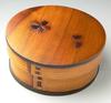 Miyoshi Lacquer Honpo Magewappa Bento Box Round Bento Box 1 Tier 600ml Cherry Blossom Lacquer Natural Wooden Children Women Men