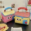 1PC Cabin Picnic Insulation Bag Large Capacity Lunch Bag Office Workers Portable Nutritional Meal Kit Cute Cartoon Multi-Coloured