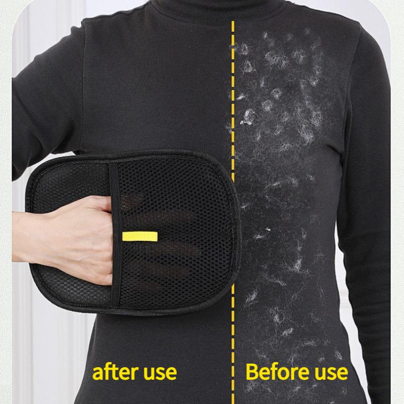 Статические Перчатки для Удаления Шерсти Животных Двусторонний Щеточный Браш Портативные Моющиеся Перчатки для Удаления Шерсти с Одежды Средства для Чистки Животных Аксессуары для Животных