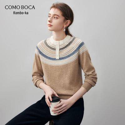 Женский свитер Komong Boca из кашемира в стиле Fair Isle