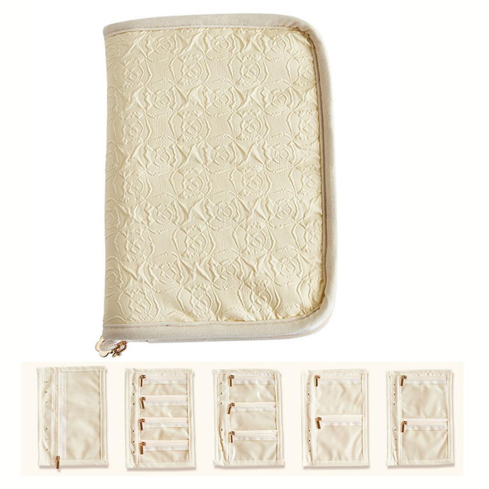 Fashion Jewelry Storage Bag Rose Pattern Jewelry Display Case Travel Jewelry Organizer  Travel