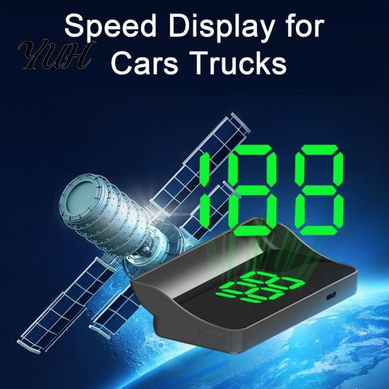Truck Speed Tracking Device Smart in Car HUD Speedometer with GPS/BDS Navigation, 10Hz Refresh Rate MPH Clear Night Vision Display, Universal