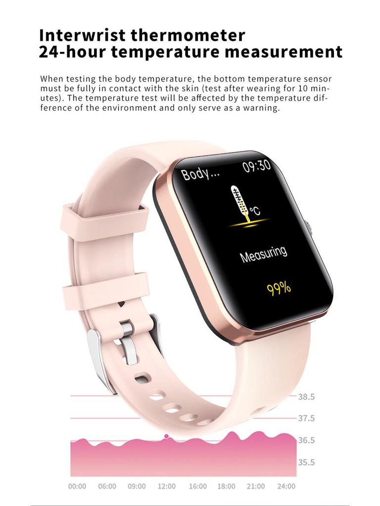 Умные часы F57L: Монитор сердечного ритма, уровня кислорода в крови и артериального давления с Bluetooth для отслеживания спортивных мероприятий