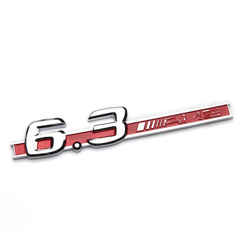 3d ABS Chrome Black Logo 3.2 5.5 6.5 6.3 A/m-g Emblem Sticker Car Fender Side Badge Accessories