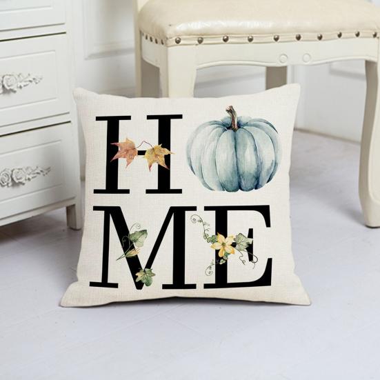 Чехол для подушки с односторонним принтом, декоративная льняная модная домашняя подушка на День благодарения для ежедневного использования