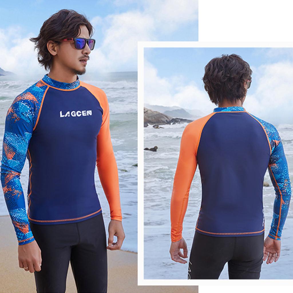 Мужской водолазный костюм, купальник, быстросохнущий купальник с длинными рукавами